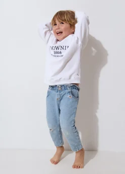 Sudadera bordada manga ranglan kids