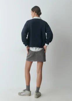 Sudadera bordada print perrito brownie