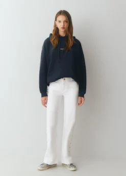 Sudadera con capucha y bordado