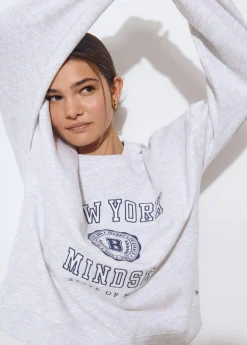 Sudadera gris vigore bordado