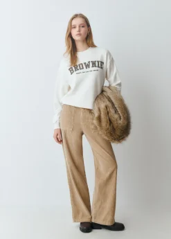 Sudadera parche cuadros