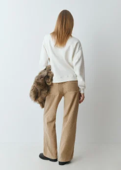 Sudadera parche cuadros