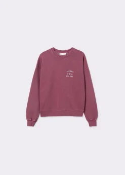 Sudadera print espalda glitter