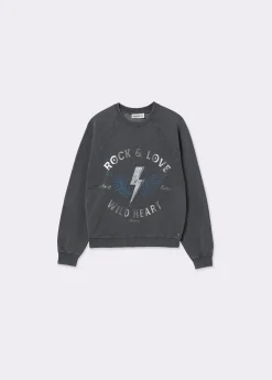 Sudadera print posicional foil