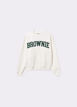 Sudadera texto brownie
