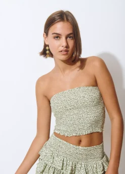 Top bandeau animal print