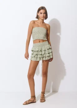 Top bandeau animal print