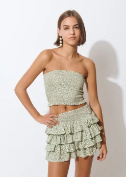 Top bandeau animal print