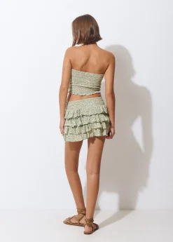 Top bandeau animal print