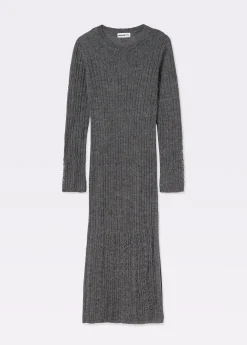 Vestido calado manga larga