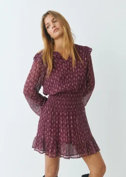 Vestido estampado sello indio