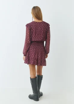 Vestido estampado sello indio