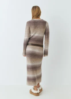 Vestido largo space dyed