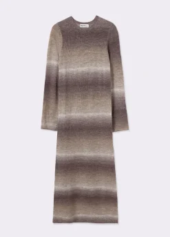 Vestido largo space dyed